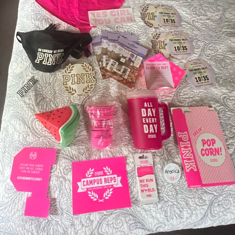 MASSIVE PINK CAMPUS ITEMS FOR SALE